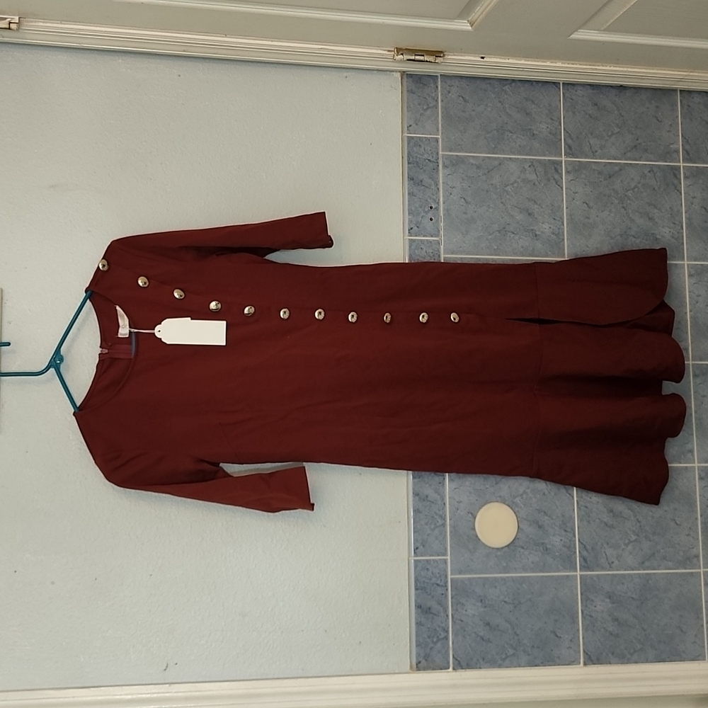 Size L burgundy dress